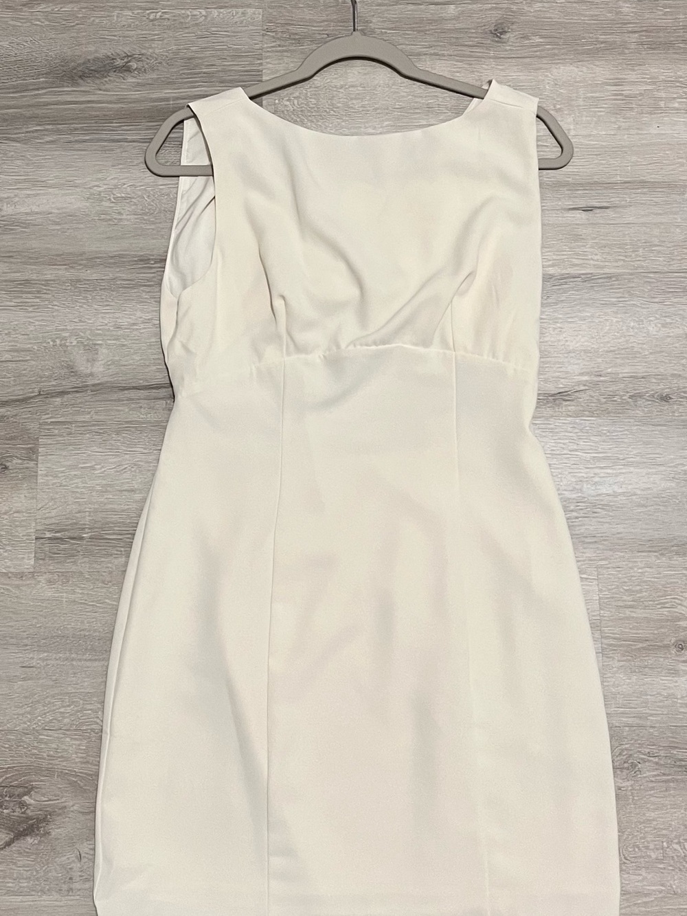 RIHOAS Ivory Open Back Bow Mini Dress | Size M | NWT